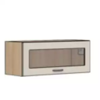 Horní skříňka do kuchyně s prosklenými dvířky a otevíráním zespod