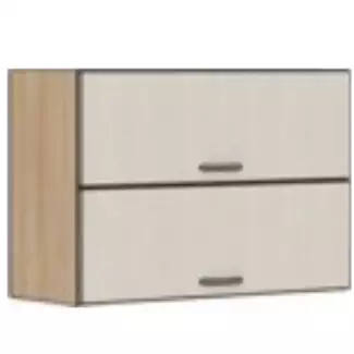 Horní skříňka do kuchyně s poličkou a dvojími výklopnými dvířky