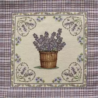 Tradiční potahová látka s bylinkovými vzory ve stylu Provence Herb
