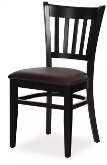 Masivní buková židle s čalouněným sedákem Hugo