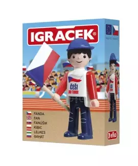 Plastová figurka vyráběna od roku 1976 Igráček Fanda