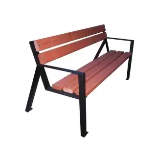 Bytelná parková lavička  kov + dřevo Ingrid