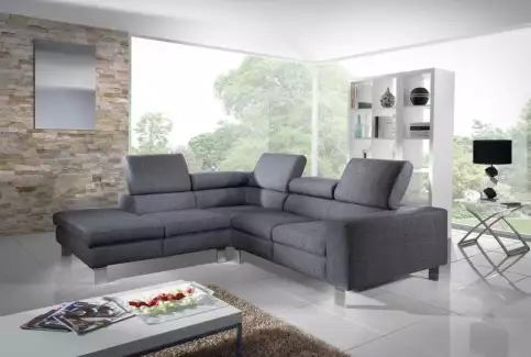 Velká nerozkládací rohová sedací souprava 246 x 226 cm Jakub