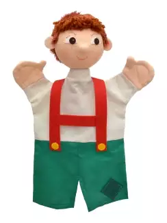 Textilní maňásek o rozměru 28 cm