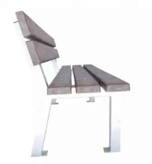 Moderní ergonomická pohodlná lavička s plastovými latěmi Josef