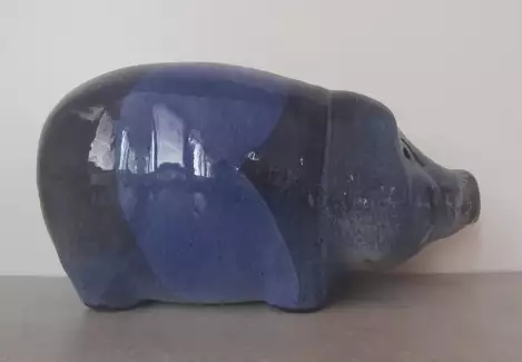 Kasička prasátko velké z vysoce užitkové keramiky