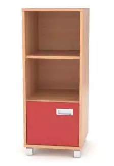 Komoda se dvěma otevřenými přihrádkami a spodním plným dvířkem L/P KHC 2