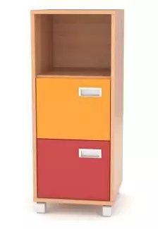 Komoda s otevřenou přihrádkou a dvěma plnými dvířky L/P KHC 4