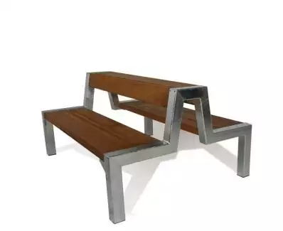 Oboustranná estetická kovová lavička vhodná do města Lorien