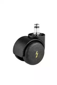 Tvrdé antistatické kolečko pro kancelářské židle s průměrem 50 mm