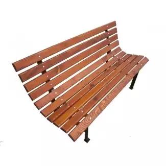 Pohodlná zahradní kovová lavička ve stylu retro klasiky