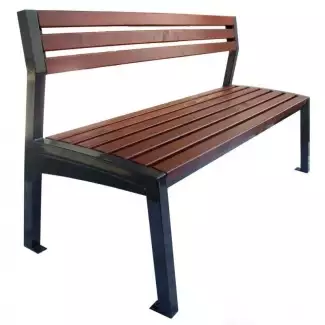 Pohodlná parková lavička z kvalitních kovových profilů Radana 