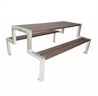 Venkovní souprava v moderním designu s plastovými latěmi Anabel