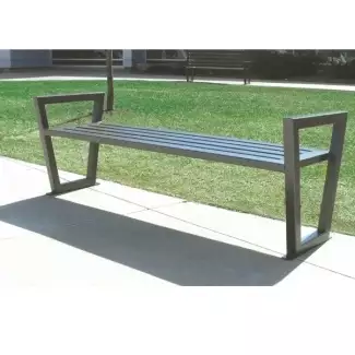 Ocelová lavička odolná proti vandalismu Nebraska