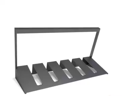 Moderní designový stojan na 5 jízdních kol z kvalitní oceli Dominik