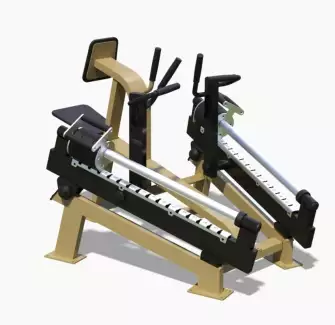 Venkovní fitness stroj VESLAŘ pro posílení zádových svalů