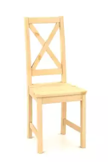 Celodřevěná židle Kristýna masiv borovice