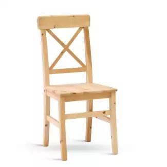 Jídelní židle z borovice s masivním sedákem Laura