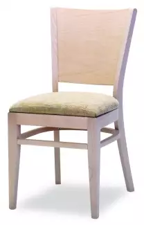 Masivní buková židle s čalouněným sedákem - nosnost 140 kg Alita