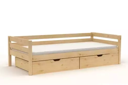 Dětská postel s úložným prostorem a zábranou Leontýnka L729