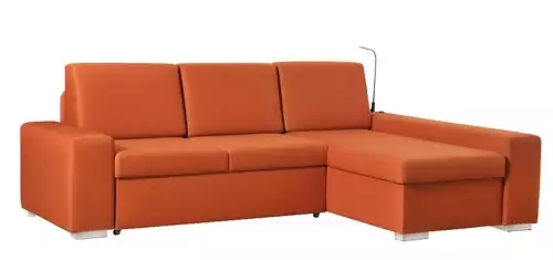 Moderní hluboká rozkládací sedací souprava s úložným prostorem Linda