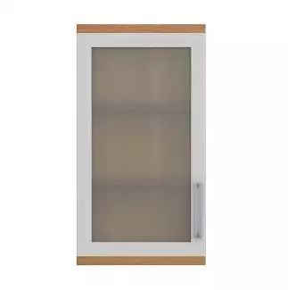 Závěsná skříňka s chromovým rámem M105