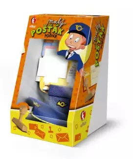 Box s razítkem i penězi Malý pošťák