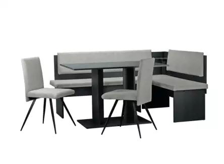 Kuchyňský set rohové lavice se stolem a židlemi v různých dekorech Tereza