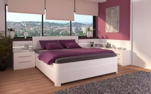 Manželská postel Paloma s kulatými rohy