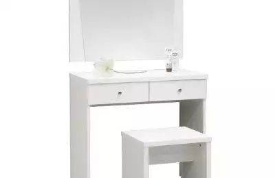 Toaletní stolek se zrcadlem a taburetem Akce! Lenka
