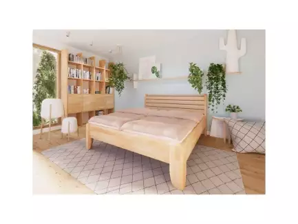 Dvojlůžko z bukového masivu různých rozměrů Katarina