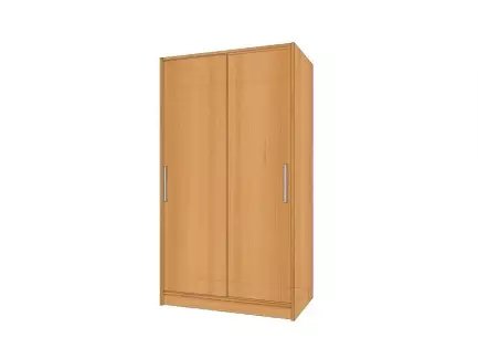 Šatní skříň s posuvnými dveřmi šířka 100 cm a hloubka 45 cm Dita 2