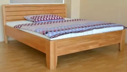Masivní buková nebo dubová postel v rozměrech 90 x 200 cm až 200 x 200 cm Cynthia Lux