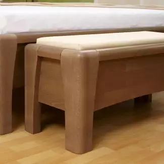 Masivní lavice před postel s úložným prostorem Celine