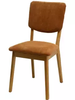 Pevná celočalouněná dubová židle s úchytem na opěrce