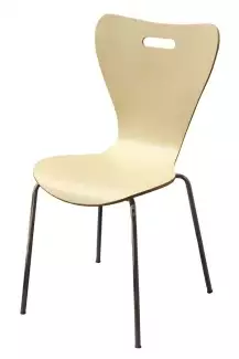 Chromová židle s lipovou skořepinou Jolana Z21