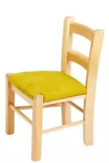 Dětská buková židlička s čalouněným sedákem Anna Z915