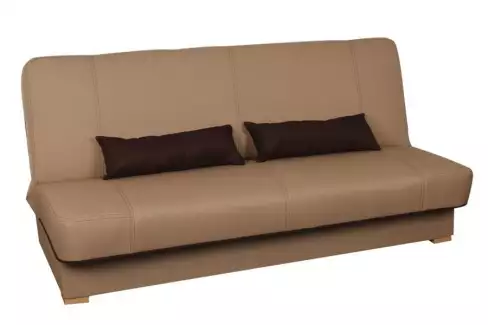 Pevná rozkládací pohovka s jednoduchým designem a úložným prostorem Tereza