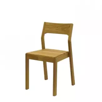 Celodřevěná dubová stohovatelná židle ošetřena lněným olejem Z722