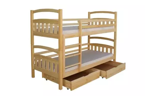 Prostorná dětská patrová postel (palanda) s úložným prostorem Šantal