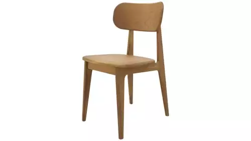 Klasická celodřevěná židle z dubového masivu