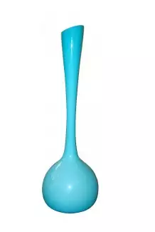 Decentní skleněná koule střední - azurová barva