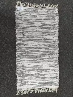 Ručně tkaný koberec 120x60 cm, béžovo šedý melír