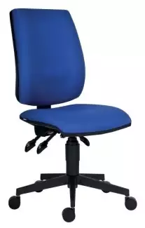 Pracovní židle s vysokým kvadratickým opěrákem a aretací Jitka