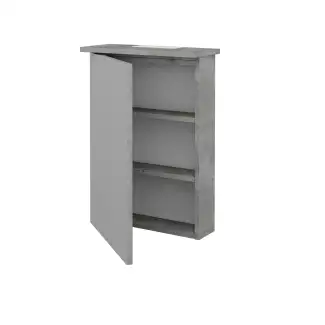 Praktická jednodveřová koupelnová galerka s LED osvětlením