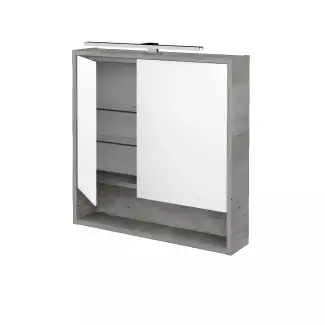 Dvoudvéřová galerka s asymetrickým dělením zrcadla Filip