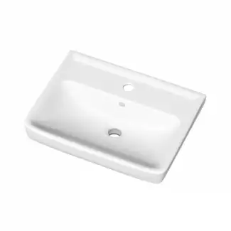 Jednoduché a elegantní keramické umyvadlo bílé Monika