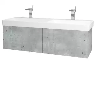 Závěsná umyvadlová skříňka pro umyvadlo Lukáš o šířce 130 cm