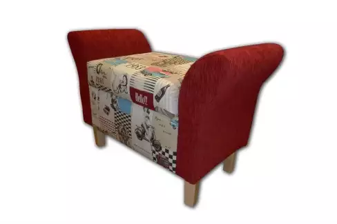 Luxusní úložný taburet s područkami Mizare