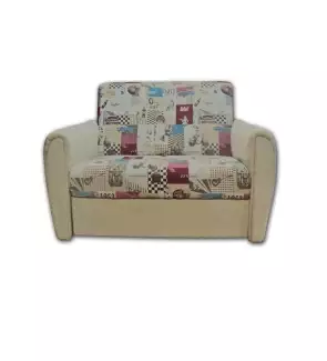 Čalouněná pohovka pro dva lidi, pevná, úložná, rozkládací